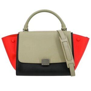 Celine Tricolor Trapeze 2way Handbag U-A-0195 *-M-***6 125466